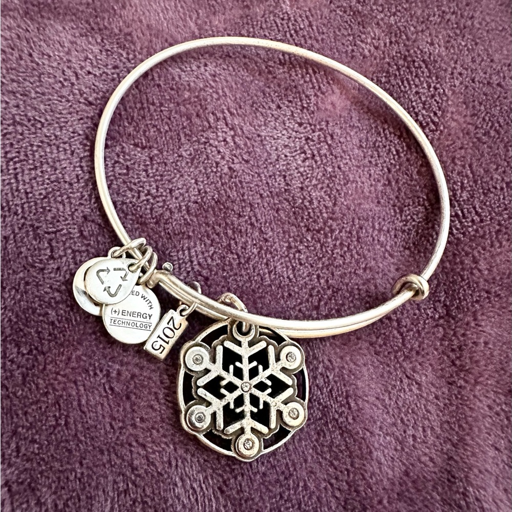 Limited Edition Alex and Ani Snowflake Bangle